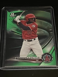 2022 Bowman Platinum #TOP-96 D'Shawn Knowles Top Prospects Green Icy Foil #/99 - Picture 1 of 2