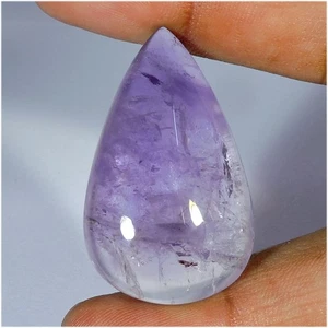 86,00 kt hochwertiger natürlicher lila Amethyst Birne Cabochon loser Edelstein k853 - Bild 1 von 2