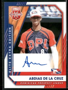 2021 Panini Elite Extra Edition #204 Abdias De La Cruz Signatures - Bild 1 von 2