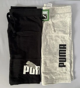 2 Pack PUMA Youth ALL Day Comfort Shorts: Gray & Black Boy's Size M (10/12) New - Picture 1 of 2