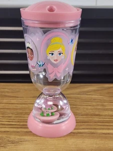 Disney Store Piccole Principesse Globo Rosa Tazza di Plastica Senza Cannuccia - Foto 1 di 11