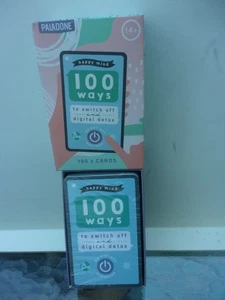 Paladone's Happy Mind 100 Ways to Switch Off & Digital Detox Cards New Sealed - Picture 1 of 5