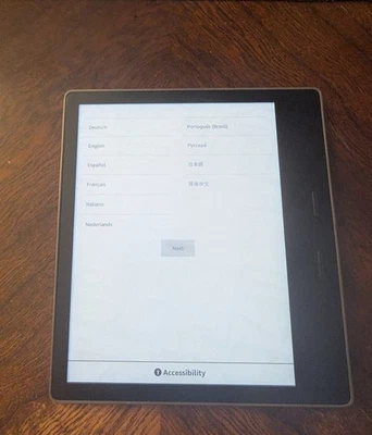 Amazon Kindle Oasis 10th Gen 32 GB LTE Graphite – Ad-Free – Warm Light - Image 1 of 4