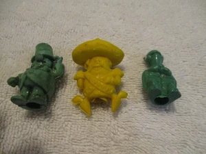 lote en/tres gomas de borrar de lápiz vintage W.C.Fields, mexicana, tortuga - Imagen 1 de 6