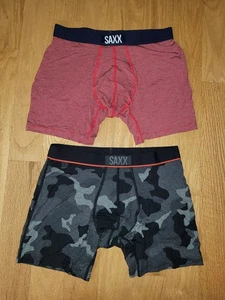 SAXX Vibe Herren Ballpark Pouch Boxershorts, Größe M, 2er Pack! - Bild 1 von 4