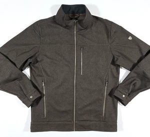 KUHL IMPAKT JACKET Sz L ESPRESSO 1019 FULL ZIP WATER WIND RESISTANT FLEECE LINED - Picture 1 of 17