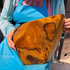 Muestra mineral áspera cristal cuarzo ojo de tigre natural grande de 10,36 lb curación - Imagen 1 de 18