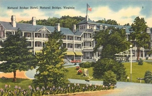 Natural Bridge Hotel Virginia Leinen Postkarte Tichnor Bros. Vintage - Bild 1 von 2
