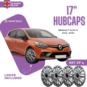 15 " WHEEL TRIMS HUB CAPS TO FIT Renault Clio IV 2013 -2020, set of 4 - Picture 1 of 9