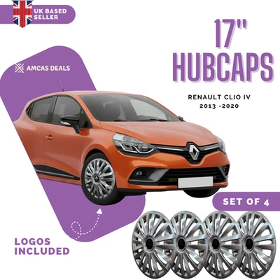 15 " WHEEL TRIMS HUB CAPS TO FIT Renault Clio IV 2013 -2020, set of 4 - Image 1 of 4