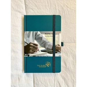 Poprun Notebook Journal - Time Works Wonders Teal 2019. Brand New! Unused! - Picture 1 of 12