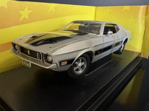 1973 Ford Mustang Mach 1 Silver  1/18 American Muscle GMP Drag Wheels - Picture 1 of 15