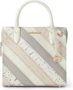 Borsa a tracolla Brahmin Small Caroline in pelle - flashback avorio - Foto 1 di 11