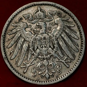 1904 Germany 1 Mark Silver Foreign Coin - Picture 1 of 2