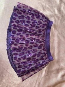 Girl Justice Skirt Purple Size 14 With Short Under Skirt - Picture 1 of 4