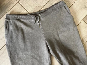 LAUREN Ralph Lauren Womens Sz Large L Wide Leg Sweatpants Gray With Pockets - Picture 1 of 9