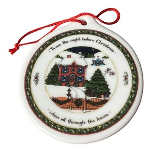 Eine Weihnachtsgeschichte Ornament von Susan Winget Porzellan Twas The Night 3 Zoll - Bild 1 von 2