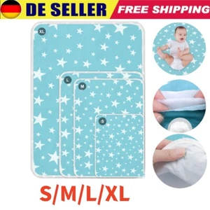 Baby-Wickelunterlage Bettunterlage S/M/L/XL Wiederverwendbar waschbar 4 Größen - Bild 1 von 13