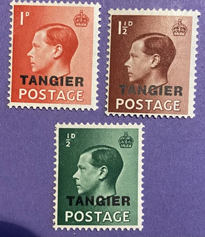TANGIER  MOROCCO - 1936. set of 3. Edward VIII KEVIII. MNH. . SG TAN241-241 Cover