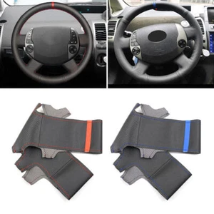 DIY Hand Sewing Leather Steering Wheel Cover Fits Toyota Prius 20 XW20 2004-2009 - Picture 1 of 14