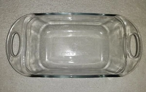 Vintage Anchor Hocking Clear Glass Loaf Casserole Pan USA 1.5 Qt 5" X 9" - Picture 1 of 12