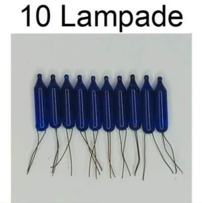10 lampadine blu da 15V  di ricambio luci pisello da 15-16 luci (20 luci) - Immagine 1 di 4
