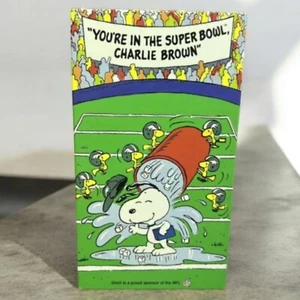Peanuts Movie Youre In The Super Bowl Charlie Brown (VHS, 1993) Snoopy NFL Promo - Picture 1 of 9