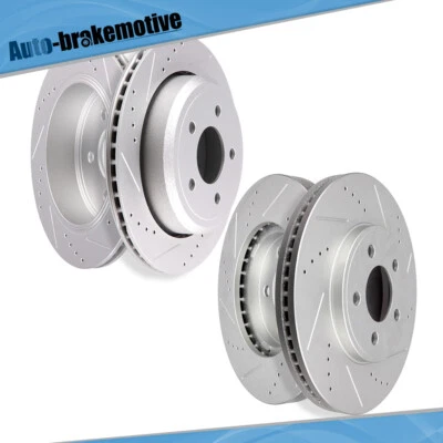 FOR FORD CROWN VICTORIA MERCURY GRAND MARQUIS FRONT AND REAR BRAKE DISCS ROTORS - Image 1 of 4