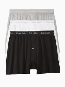 Calvin Klein Men's Cotton Classics Knit Boxer -3 Pack nb4005 - Picture 1 of 5