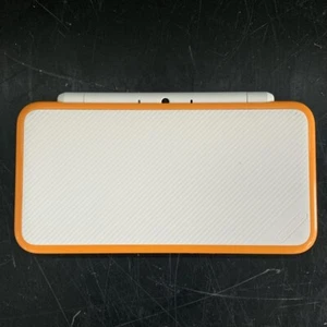 New Nintendo 2DS XL Handheld Game Console JAN-001 White/Orange As Is 3188 HJ - Picture 1 of 10