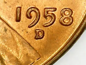 1958 D DDO Double Die Obverse Lincoln Wheat Cent - Picture 1 of 8