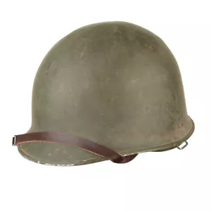 Genuine Original US M1 Helm with New Plastic Liner - WW2/Vietnam Reenactment - Picture 1 of 9