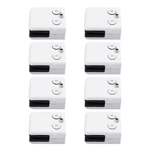 Abrazaderas de vidrio ajustables de acero inoxidable blanco de 8 piezas para vidrio de 8-10 mm - Imagen 1 de 13