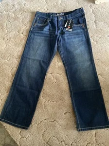 Neu mit Etikett Enyce Sean Combs Medium Tintenwaschung entspannte Passform Herrenjeans 36 x 32 - Bild 1 von 9