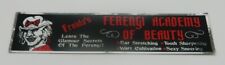 Star Trek Ds9 Freidas Ferengi Academy of Beauty Metal Foil Bumper Sticker Unused