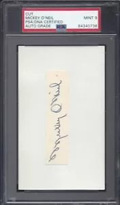 MICKEY O'NEIL, 1919-25 BOSTON BRAVES, PSA/DNA MINT 9 - Picture 1 of 1