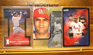 Lot of 3 ALBERT PUJOLS ST. LOUIS CARDINALS BASEBALL CARDS all NearMint - Bild 1 von 2