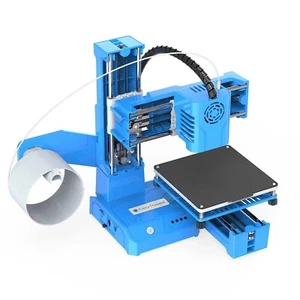 Imprimante 3D K9 pour Débutants, Mini Machine d'Impression 3D, Faible Bruit.Bleu - Photo 1/5