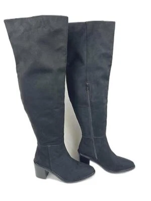 NUEVO SIN ETIQUETAS Botas Seychelles Para Mujer Talla 7 Cuero Sobre la Rodilla Negras Paradise City Foto 1 de 4