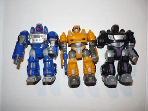 HAP-P-KID M.A.R.S. MOTORIZED ATTACK ROBO SQUAD LOT OF 3 WALKING TOYS LOOSE - Imagen 1 de 2