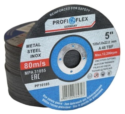 Trennscheiben 125 mm Metall INOX Flexscheiben 1,0 mm Edelstahl 1 - 800 Stk Profi - Bild 1 von 4