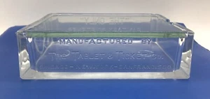 RAR! THE TABLET & TICKET CO HYGIENISCHER BEFEUCHTER GLASBOX/SCHMUCKSTÜCK. W Deckel. - Bild 1 von 14