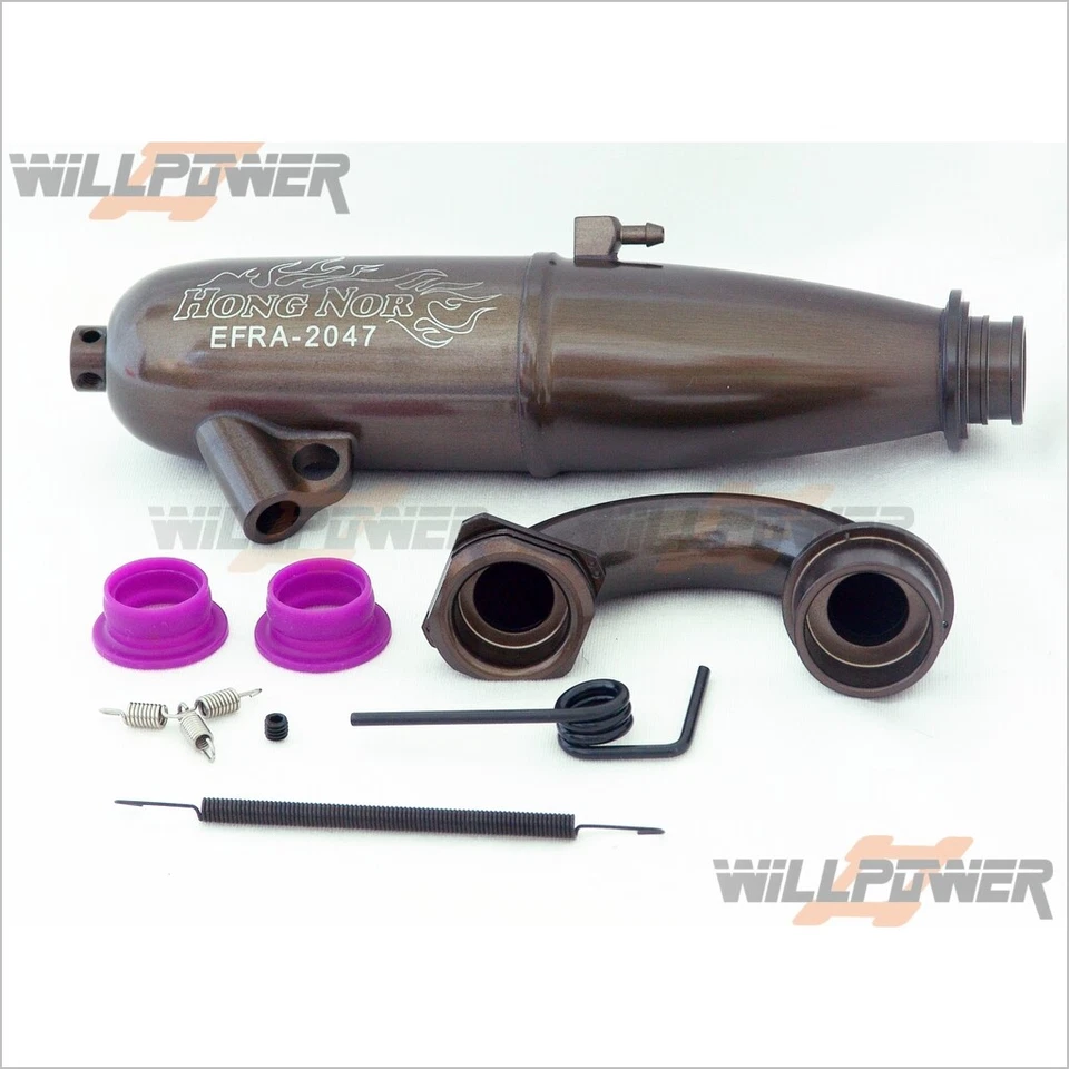 Hong Nor 1/8 EFRA-2047 EXHAUST PIPE Jammin Hard Coating (RC-WillPower) - Image 1 of 1