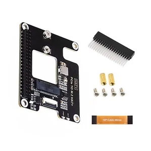 New PCIe To M.2 Adapter for Raspberry Pi 5, Supports NVMe Protocol M.2 - Picture 1 of 8