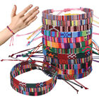 12 Pcs Colorful Bracelet Rope Woven Anklets For Men Wide