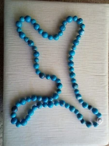 Beaded turquoise necklace - Picture 1 of 1