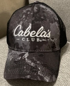 Cabela's Club Truckermütze mit Druckknopflasche grau Camouflage Einheitsgröße Netzrücken - Bild 1 von 3