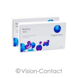 Biofinity toric 2 x 6 torische Kontaktlinsen Monatslinsen von Cooper Vision - Bild 1 von 1