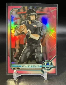 DESMOND RIDDER 2021-22 BOWMAN UNIVERSTIY PINK CHROME REFRACTOR - FALCONS #98 - Picture 1 of 2