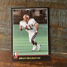 1986 CFL Jogo #83 Brian Pillman ROOKIE RC Stampeders  (Miami,Ohio) WWE RIP